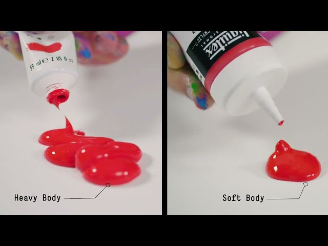 Liquitex Heavy Body vs. Soft Body Acrylics