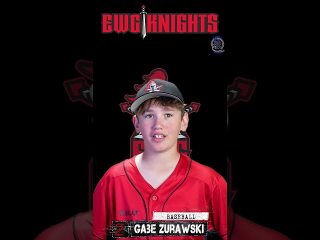 Gabe Zurawski EWG MS Media Night #middleschool #baseball #pictures #talkinghead #gamechanger #sports