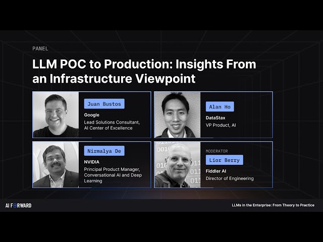 LLM POC to Production: Insights Froman Infrastructure Viewpoint