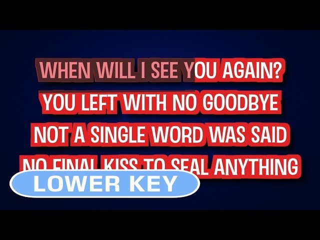 Adele - Don't You Remember | Karaoke Lower Key