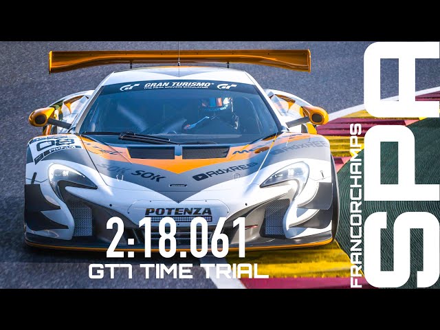 GT7 | Time Trial @ SPA FRANCORCHAMPS | McLaren 650S GT3 | 2:18.061 | GOLD Time | Non-Meta