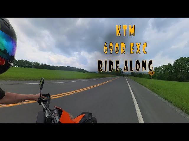 Cruising on the KTM 690 R EXC in Unadilla NY with EDM Beats- 53 Minutes you'll never get back.