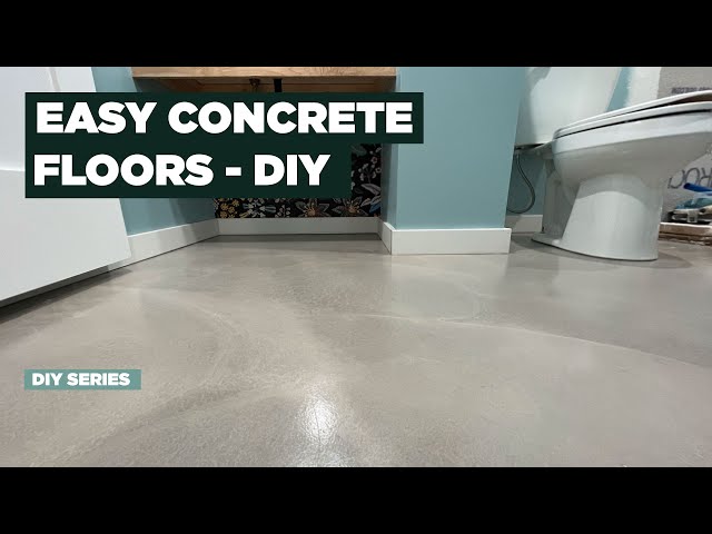 Concrete Floors Instead of Tile? Easy DIY Self Leveling Project