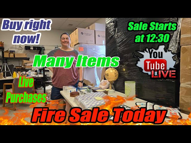 Live Fire sale! Clothing, toys, amazing overstock and much more! Buy direct from me!