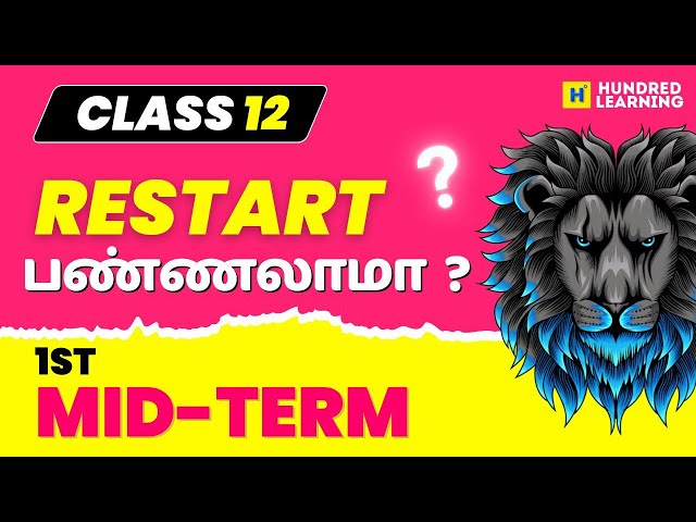 12th 1st Mid Term 2024  Master Study Plan | 30 DAYS = 600 Marks | First Mid term Important Questions