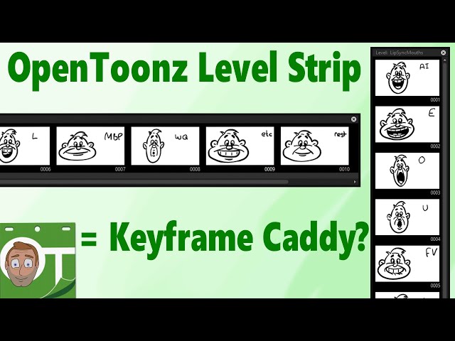 The Level Strip is kinda like keyframe caddy - OpenToonz & Tahoma tutorial