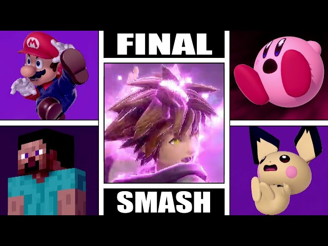 Sora Seals Away All Characters With HIs Final Smash! (Super Smash Bros Ultimate)