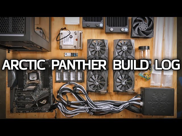 GLORIOUS Custom Watercooled PC! Arctic Panther Build Log Part 1