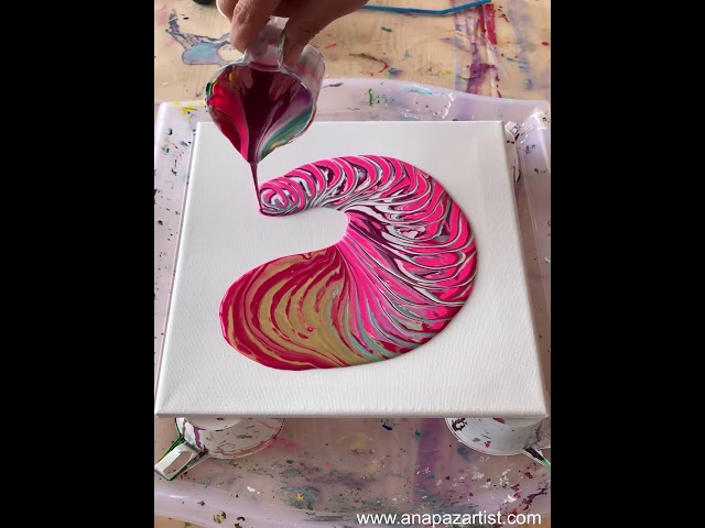 Go With The Flow - acrylic pouring workshop - www.anapazartist.com