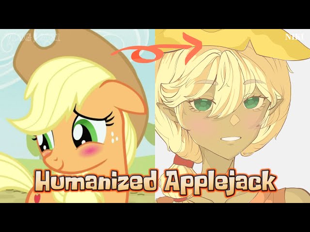 Humanized Applejack (Procreate drawing video)