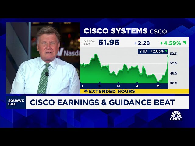 Cisco stock jumps after posting better-than-expected Q3 results
