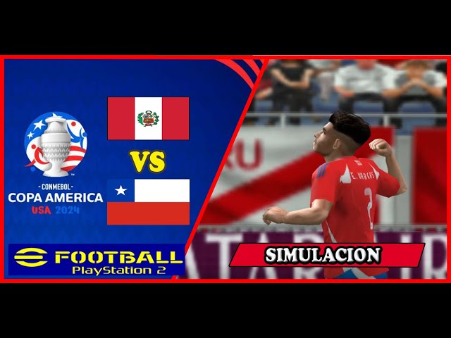Peru vs Chile COPA AMERICA 2024  | PES 2024 (PS2)   | GAMEPLAY