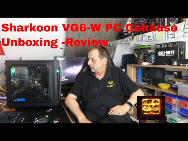 Sharkoon VG6-W PC Gehäuse Unboxing -Review