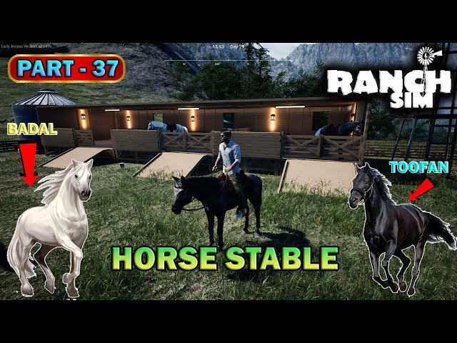 New Horse Stable and Buy Horse | Ranch Simulator | Part 37