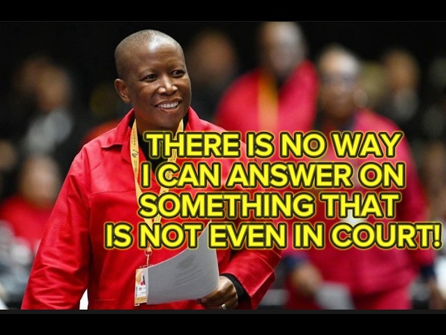 JULIUS MALEMA LOSES ELECTION BUT SHOWS HIS CUNNING NATURE IN COURT—WILL THE STATE DROP THE CHARGES?