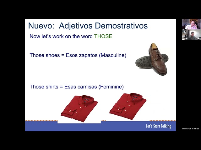 Spanish Foundations 2 Lesson 7 Second Part 2022 Mateo