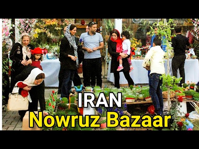 IRAN 2022 | 1 Week before Nowruz 1401 | Flower Bazaar Walking Tour