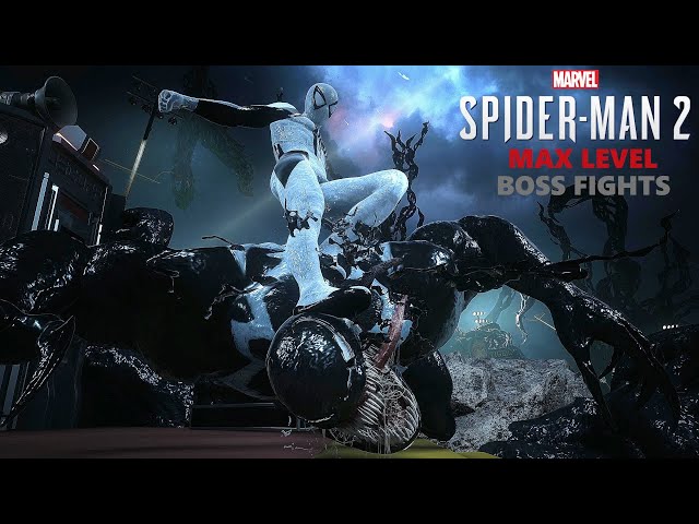 Spider Man 2 Anti Venom Suit Max Level vs Ultimate Venom Final Boss Fight Story Mode PS5 4K GamePlay