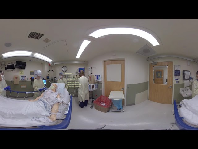 360° Video: Resuscitation of a COVID-19 Patient w/ Respiratory Failure Best Practices Demonstration