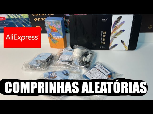 COMPRINHAS ALEATÓRIAS DO ALIEXPRESS - NOVOS LÁPIS DE COR - LEGO PARA MONTAR