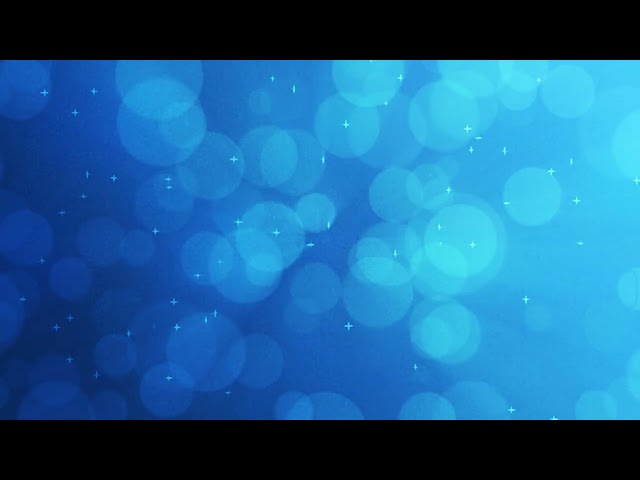 Colorful abstract Crystal Blue bokeh particles background | 4K