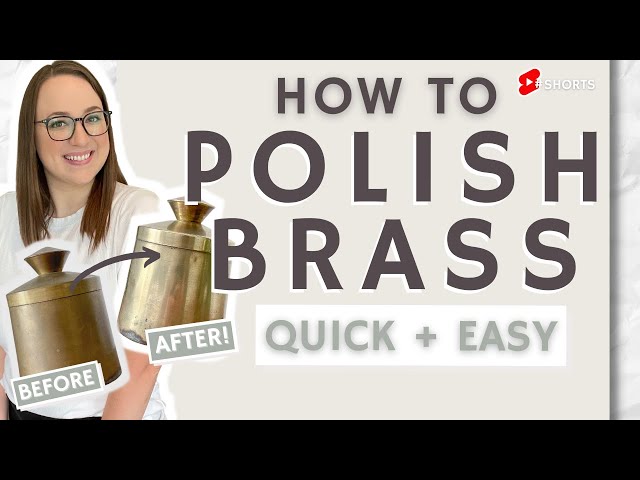 How To Polish Vintage Brass and other metals quick and easy #Shorts