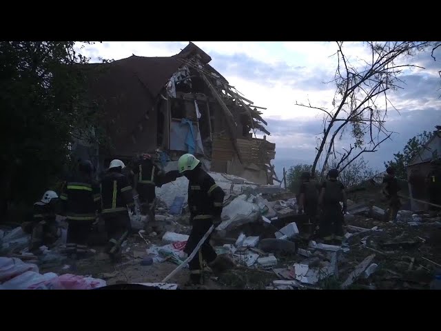 At least six injured and two homes damaged after airstrike in Kharkiv residential area