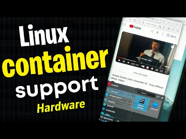 Lindroid is an Android app that lets you run Linux in a container with support for hardware