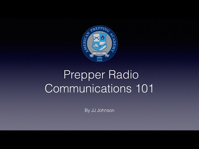 Prepper Radio Communications 101