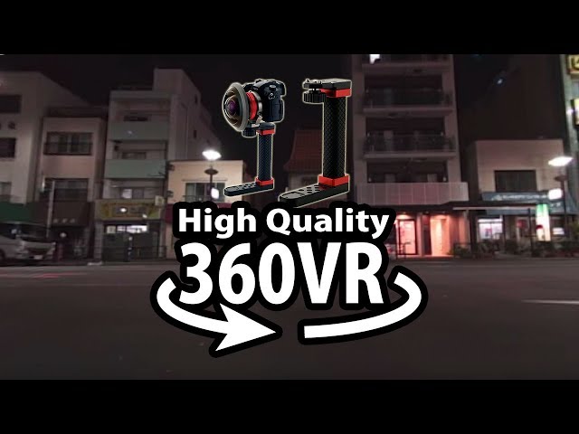 High Quality 360VR Camera at Night Street