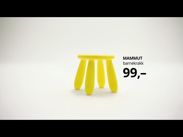 Nå gjør vi IKEA enda mer IKEA - MAMMUT barnekrakk - 15s