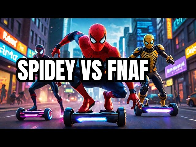 Spider-Man & FNAF Street Blazer Racing EVENT on Beach Challenge GTA5 Mod