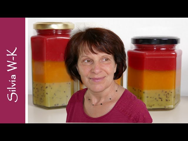 Regenbogenmarmelade / Fruchtaufstrich / Erdbeer-Marmelade / Aprikosen-Marmelade / Kiwi-Marmelade