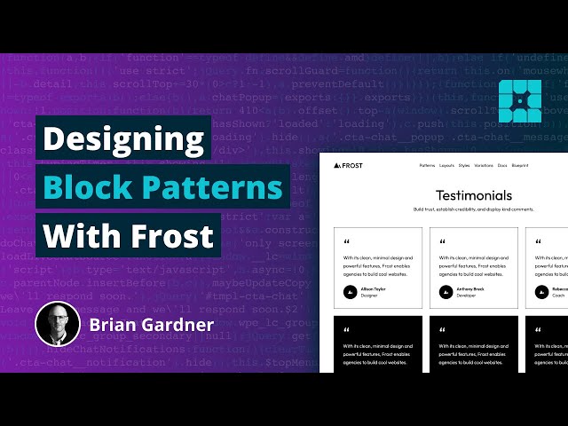 Designing Block Patterns With Frost
