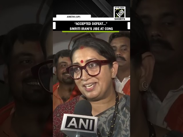 “Accepted defeat…” Smriti Irani’s jibe at Cong for not fielding any Gandhi family member from Amethi