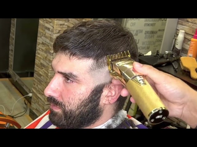 ASMR BARBER - Fresh Haircut step by step full tutorial 🔥