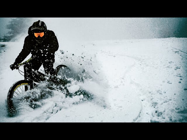 Epic SNOW Downhill Mountainbiking & super fun ski bikes freeride | Fabio Schäfer Vlog #214