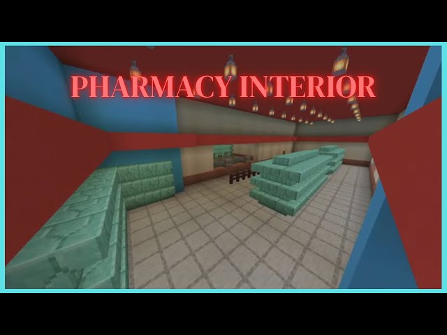Minecraft Tutorial: How To Make A Pharmacy Interior! (New Version)
