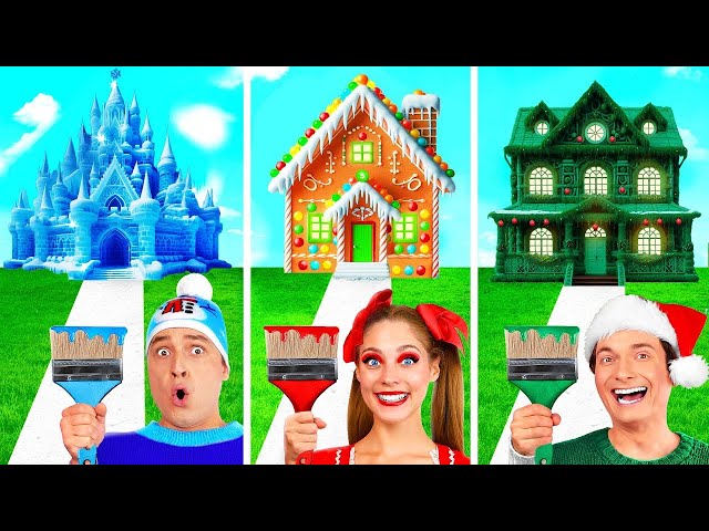 One Colored House Challenge House on Christmas by Fun Teen