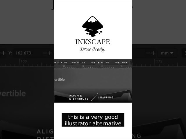 Best free illustrator Alternative - Inkscape with ENG subtitles #shorts