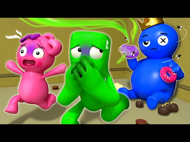 What Happened? BLUE Got FAT?? - RAINBOW FRIENDS Sad Back Story | Rainbow Friends 3D Animation