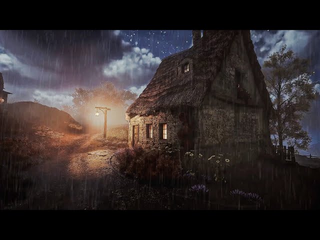 A nice rain with quiet thunder that's good to sleep in | A scene of rain and quiet thunder Hogwarts