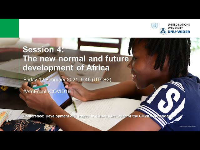 Development challenges in Africa in the wake of the COVID-19 pandemic: Session 4