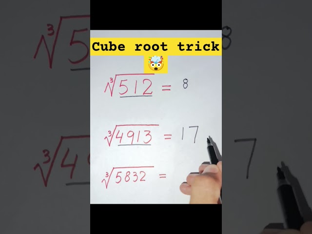 Math short Trick | Cube Root Math trick#math #trick #shorts #mathematics#