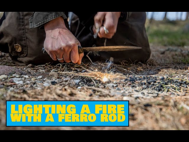 How to Light a Fire With a Ferro Rod - Easy Outdoors Camping Tips