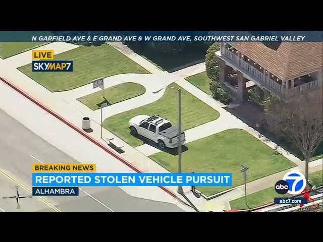 WILD CHASE: Suspect drives through yards, sidewalks during SoCal police pursuit