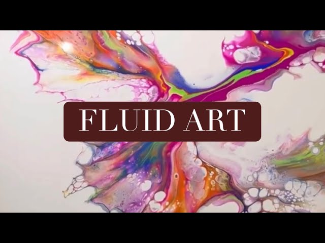 Vibrant Dutch Pour / Acrylic Pour / 11 x 14” / Fluid Art