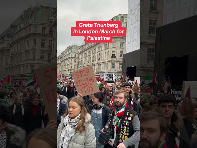 Greta Thunberg, standing for Palestine ❤️‍🩹🍉