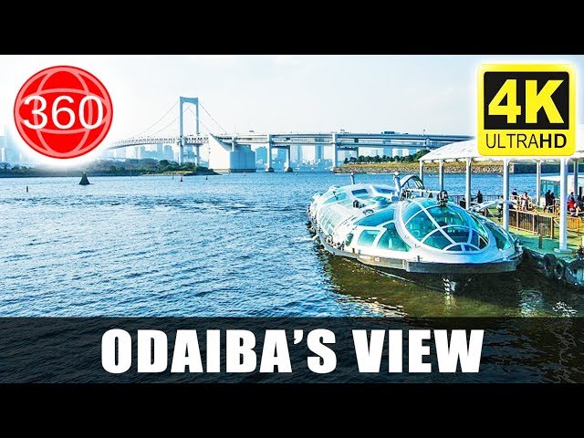 [4K 360°] Watching Tokyo from Odaiba, Tokyo || JAPAN 360