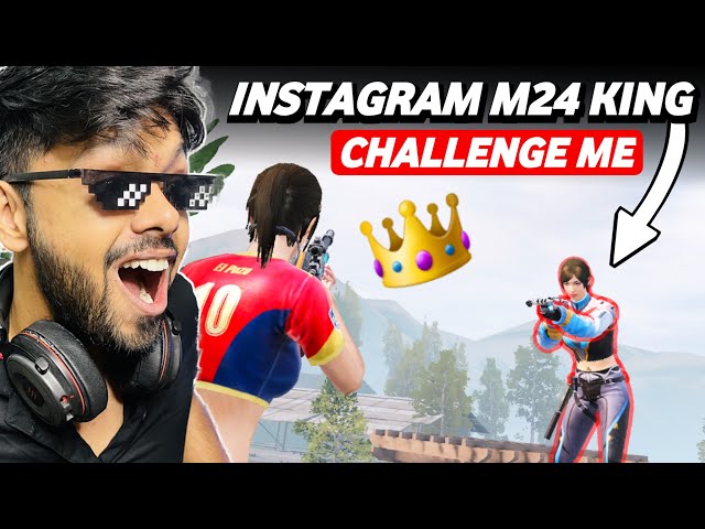 Pro Instragram M24 Player challenge me for 1v1 Match | Android Gamer - BGMI